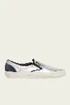 Golden Goose Unisex Vce Laminated Leather Sneaker In Silver Black