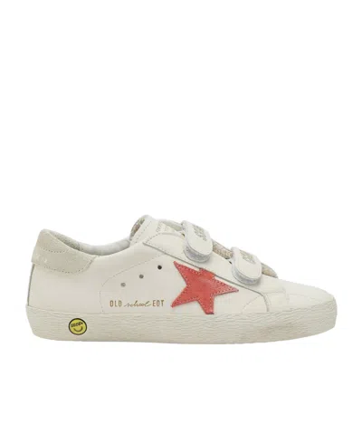 Golden Goose Velcro Sneakers In White