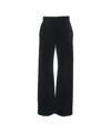 Golden Goose Velvet Joggers With Elastic Waistband In Blue