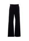 Golden Goose Cotton Wide-leg Trousers In Black