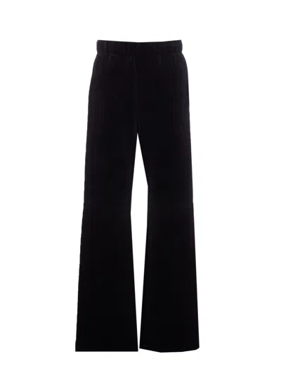 Golden Goose Velvet Pants In Black