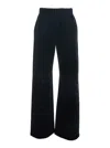 Golden Goose Ws Jogging Wide Leg French Pockets Double Chenille Jersey With Label In Black