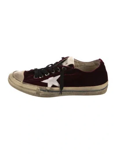 Pre-owned Golden Goose Velvet Printed Sneakers In Multi