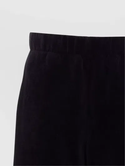 Golden Goose Velvet Trousers Elasticized Waist In Black