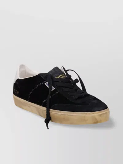 GOLDEN GOOSE VELVET UPPER SUEDE HF TONGUE LEATHER HEEL