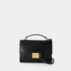 Golden Goose Venezia Bag Palmellato Leather Body Gold Metal Details Bags In Black