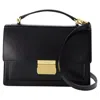 Golden Goose 'venezia' Black  Hand Bag With Lettering Logo And Clasp Closure In Black