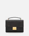 Golden Goose Venezia Bag Palmellato Leather Body Gold Metal Details Bags In Black
