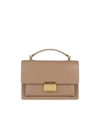 Golden Goose Venezia Bag In Beige Palmellata Leather