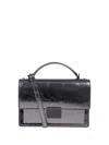 Golden Goose Rectangular Shape Patent Leather Cross-body Bag In Metallic