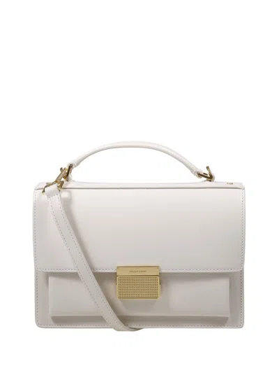 Golden Goose Venezia Bag Palmellato Leather Rectangular Structure In White