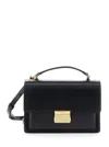 Golden Goose Venezia Bag Palmellato Leather Body Gold Metal Details Bags In Black