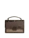 Golden Goose Metallic Venezia Crossbody Bag In Grey