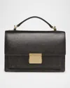 Golden Goose Venezia Distressed Leather Crossbody Bag In Black
