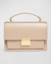 Golden Goose Venezia Flap Leather Crossbody Bag In Cappuccino