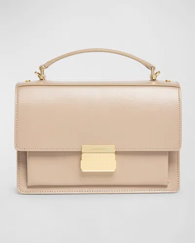 Golden Goose Venezia Flap Leather Crossbody Bag In Cappuccino