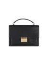 Golden Goose 'venezia' Black  Hand Bag With Lettering Logo And Clasp Closure In Black  