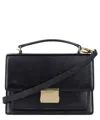 Golden Goose 'venezia' Black  Hand Bag With Lettering Logo And Clasp Closure In Black