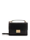 Golden Goose Venezia Bag Palmellato Leather Body Gold Metal Details Bags In Black