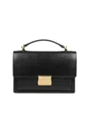 Golden Goose 'venezia' Black  Hand Bag With Lettering Logo And Clasp Closure In Black