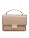 Golden Goose Venice Leather Handbag With Palmell In Cappuccino