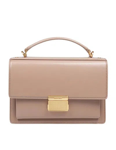 Golden Goose Venezia Handbag In Cappuccino Color Leather In Brown