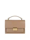 Golden Goose Venice Leather Handbag With Palmell In Beis