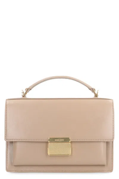 Golden Goose Venezia Leather Crossbody Bag In Beige
