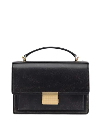 Golden Goose Venezia Leather Handbag In Black