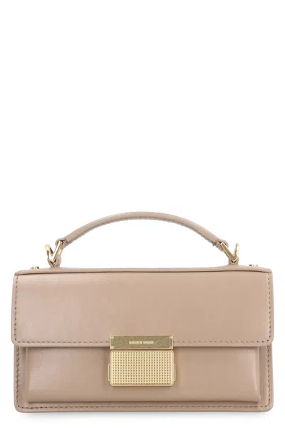 Golden Goose Venezia Leather Mini Crossbody Bag In Beige
