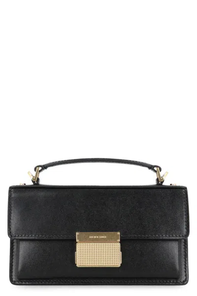 Golden Goose Venezia Leather Mini Crossbody Bag In Black