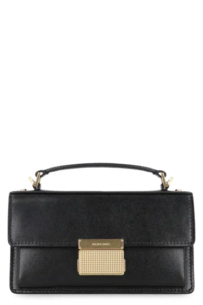 Golden Goose Venezia Leather Mini Crossbody Bag In Black