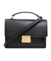 Golden Goose 'venezia' Black  Hand Bag With Lettering Logo And Clasp Closure In Black
