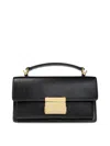 Golden Goose 'venezia' Black Hangbag With Adjustable And Removable Shoulder Strap And Clasp Closure In Black