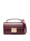 Golden Goose Small Venezia Beige Palmellata Leather Bag In Red