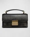 Golden Goose 'venezia' Black Hangbag With Adjustable And Removable Shoulder Strap And Clasp Closure In Black