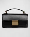 Golden Goose Calf Leather Venezia Tote Bag In Black