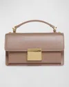 Golden Goose Venezia Small Flap Leather Crossbody Bag In Taupe