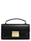 Golden Goose Venice Small Bag In Black Palmellate Leather And Gold Details In Black