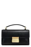 Golden Goose Venice Small Bag In Black Palmellate Leather And Gold Details