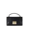 Golden Goose Venice Small Bag In Black Palmellate Leather And Gold Details