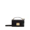 Golden Goose Venice Small Bag In Black Palmellate Leather And Gold Details In Black