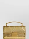 Golden Goose Venezia Small Shiny Wavy Leather Crossbody Bag