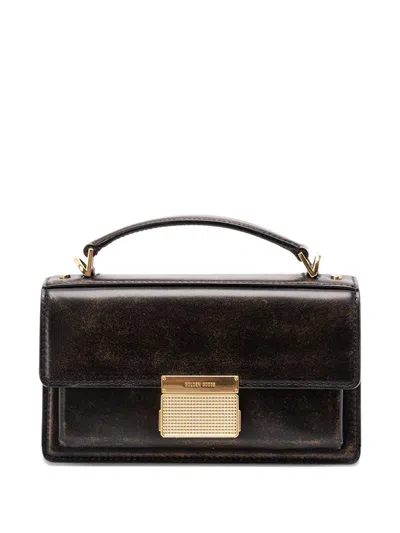 Golden Goose Venezia Small Leather Handbag In Black