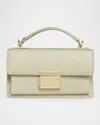 Golden Goose Venezia Small Lizard-embossed Leather Crossbody Bag In Mineral Grey