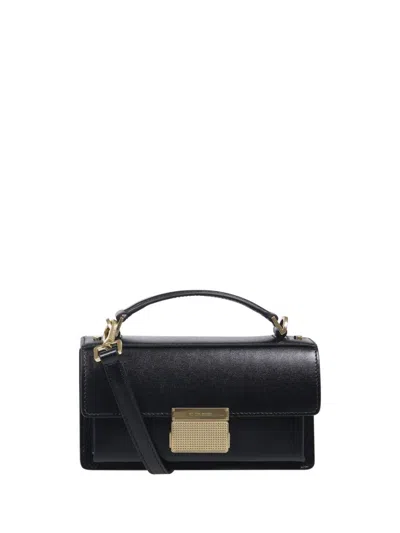 Golden Goose Venezia Small Palmellato Leather Body Bag In Black