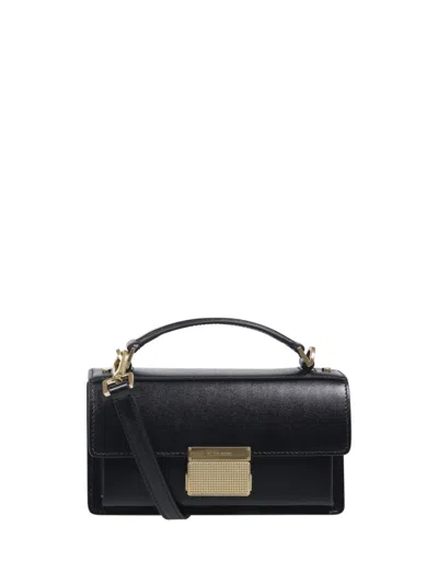 Golden Goose Venezia Small Palmellato Leather Body Bag In Black
