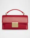 Golden Goose Venezia Small Palmellato Leather Crossbody Bag In Lipstick Red