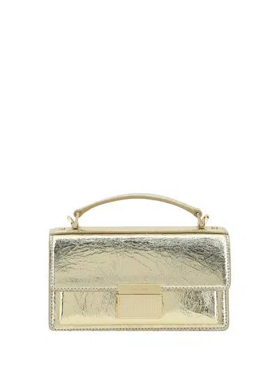 Golden Goose Venezia Small Shoulder Bag In Light Gold Metal
