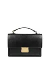 Golden Goose 'venezia' Black  Hand Bag With Lettering Logo And Clasp Closure In Black